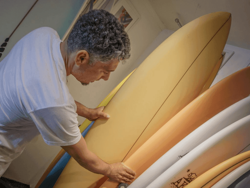 Local surf community gathering after a session