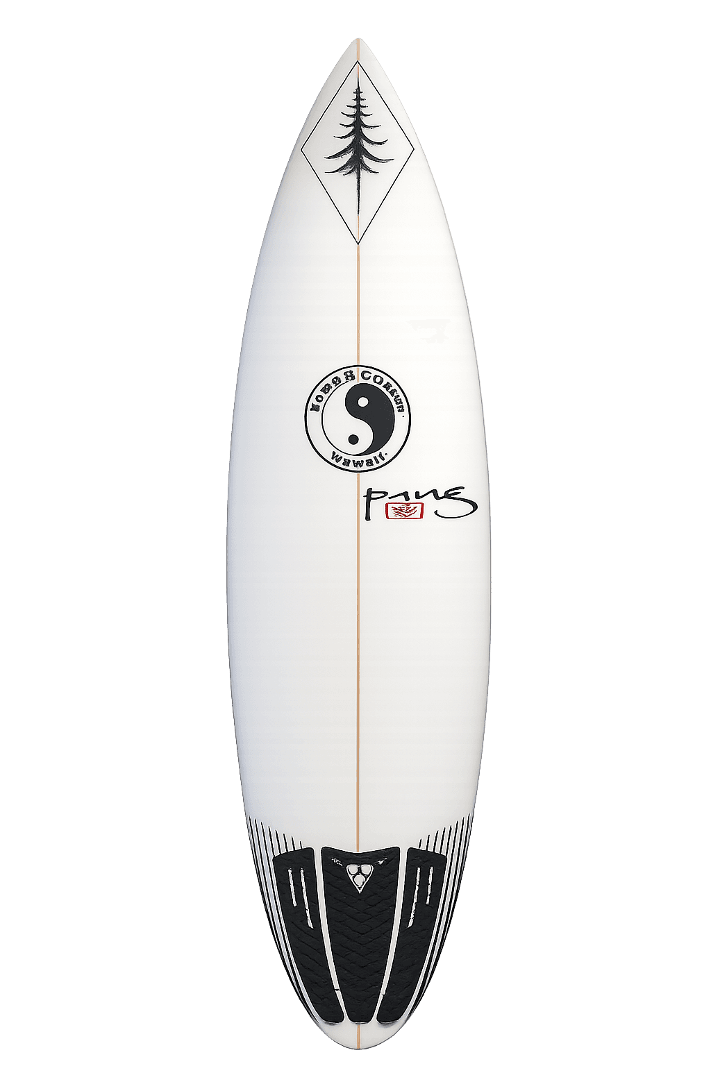 Premium surfboard front view