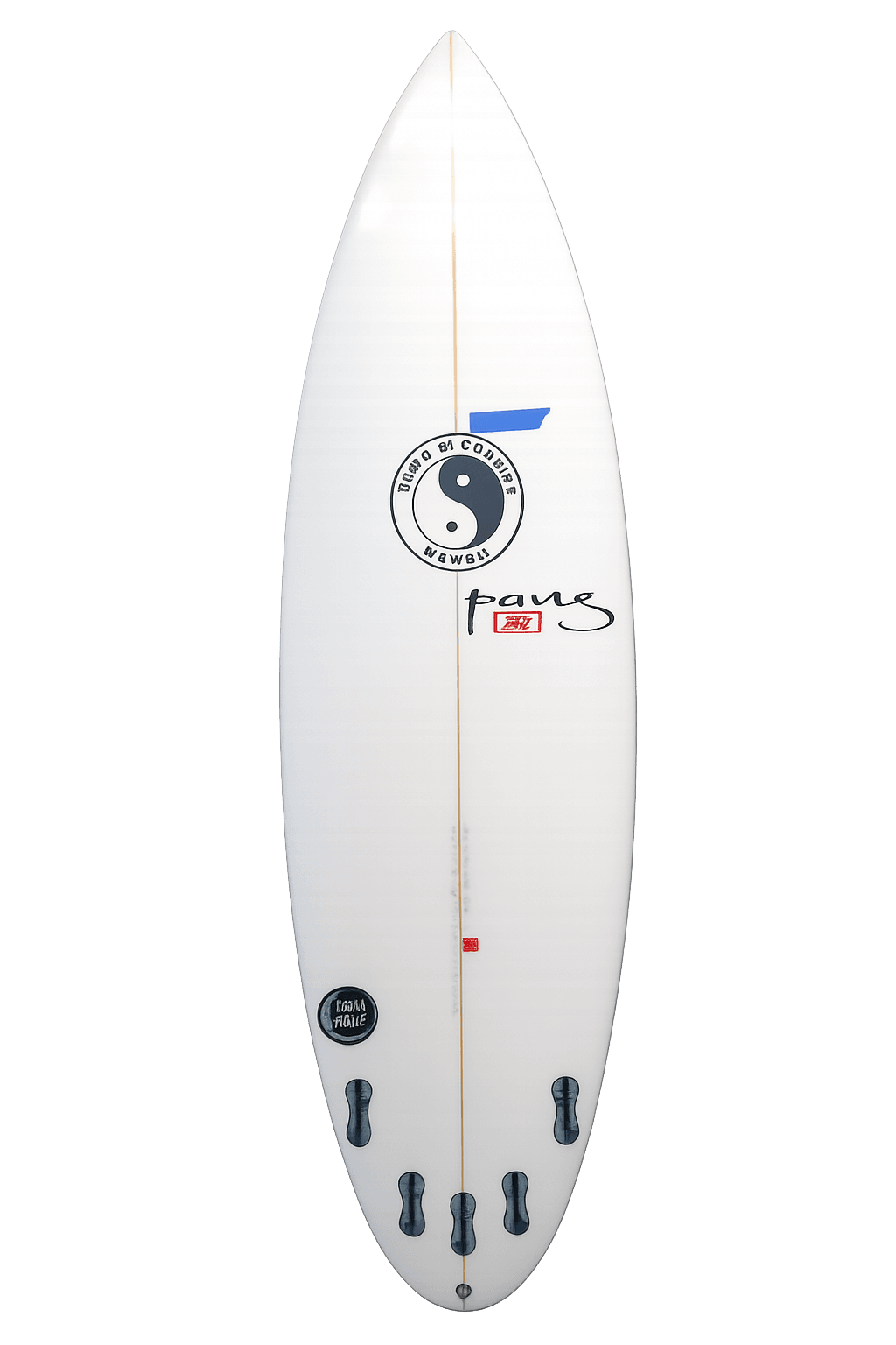 Premium surfboard back view