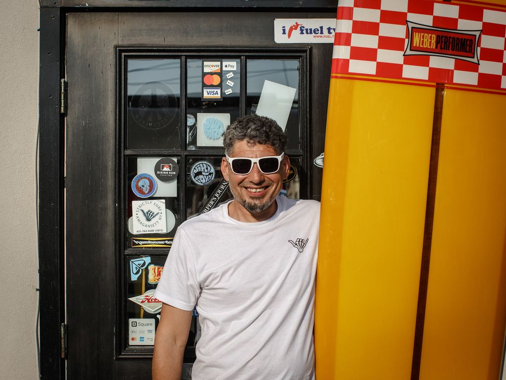 Sunrise surf session on Long Island's East End