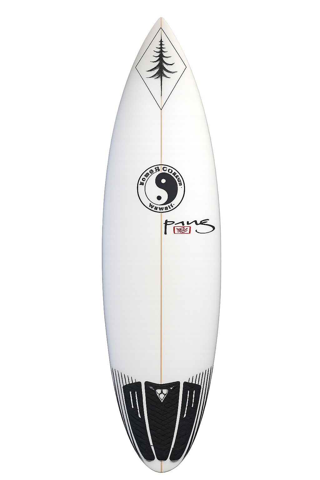 Premium surfboard front view