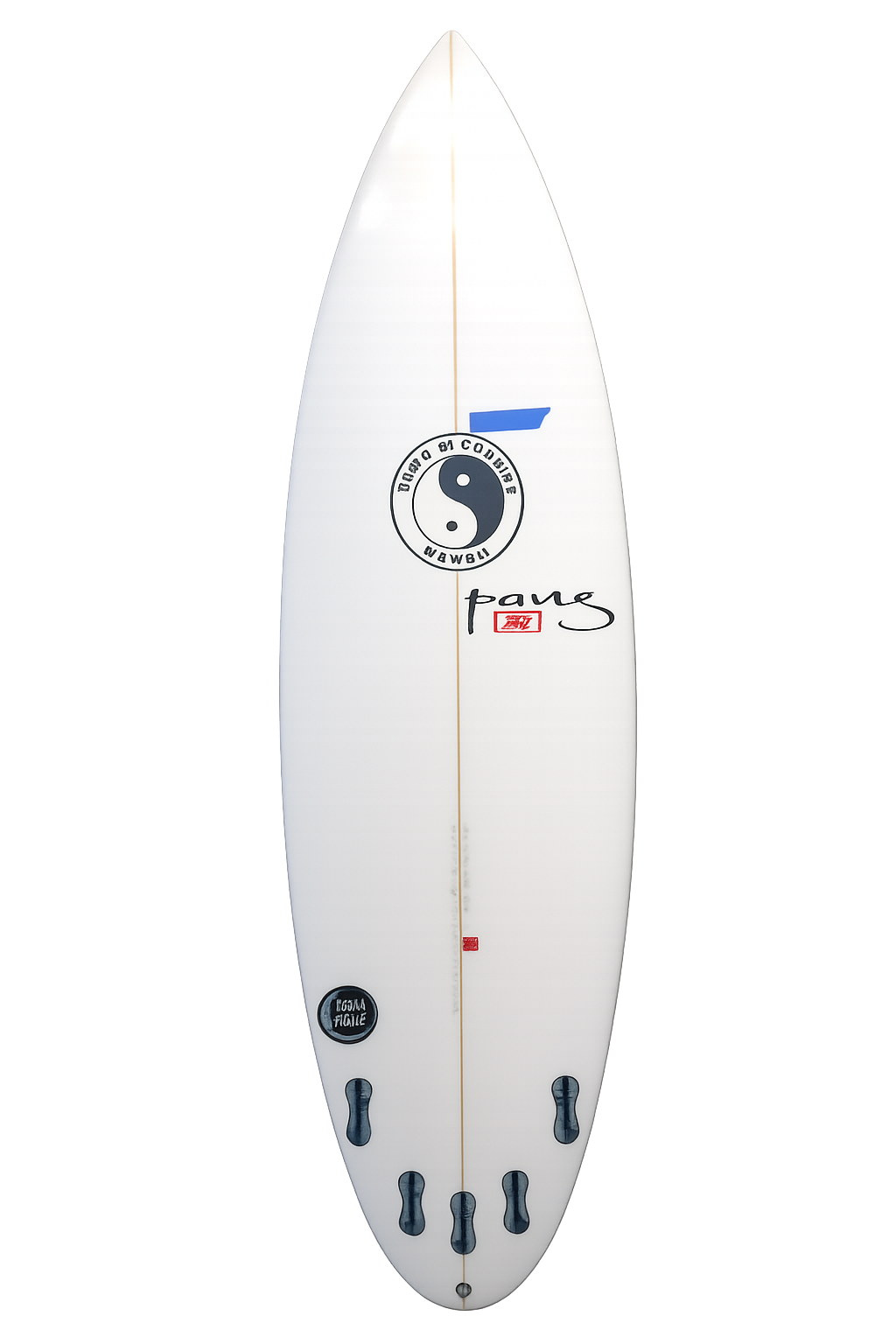 Premium surfboard back view